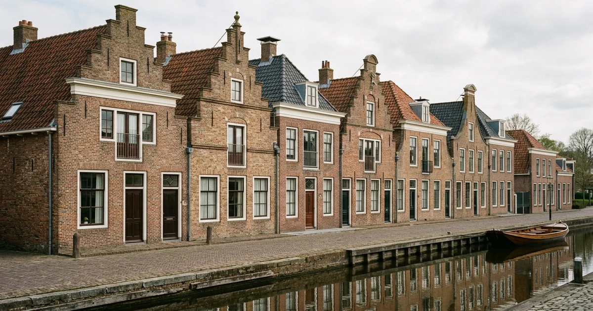 Historische woning in een beschermd stadsgezicht met een pannendak